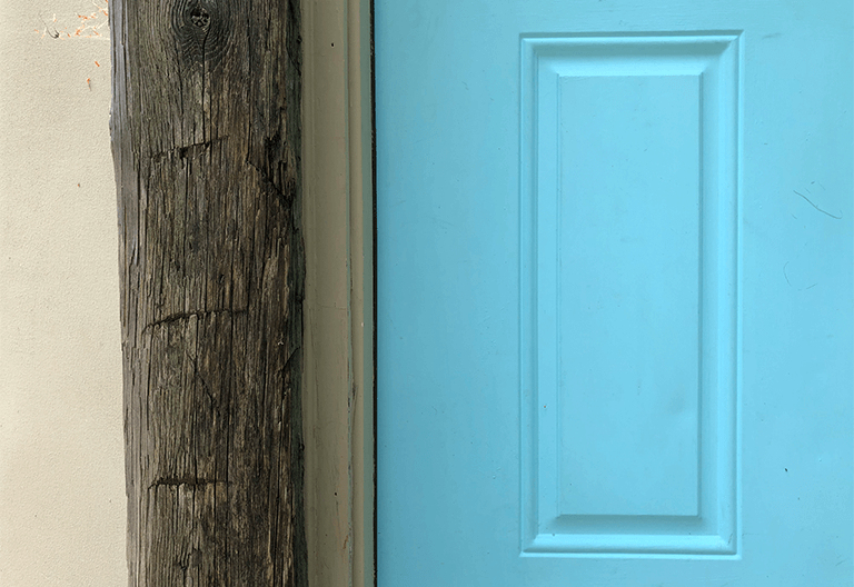 Yurt Blue Door